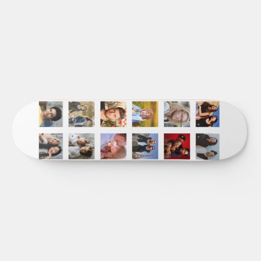 Creëer Your Ewn Trendy 12 Square Photo Skateboard (Horizontaal)