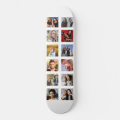 Creëer Your Ewn Trendy 12 Square Photo Skateboard (Voorkant)