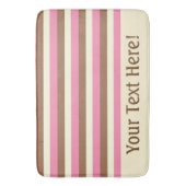 Creëer Your Ewn - Whimsical Neapolitan Stripes Badmat (Voorkant Verticaal)