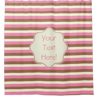 Creëer Your Ewn - Whimsical Neapolitan Stripes Douchegordijn