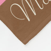 Creëer Your Ewn - Whimsical Neapolitan Stripes Fleece Deken (Hoek)