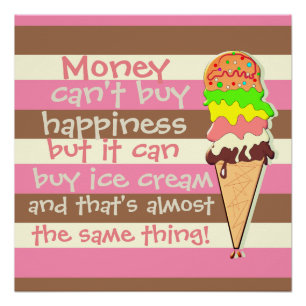 Creëer Your Ewn - Whimsical Neapolitan Stripes Perfect Poster