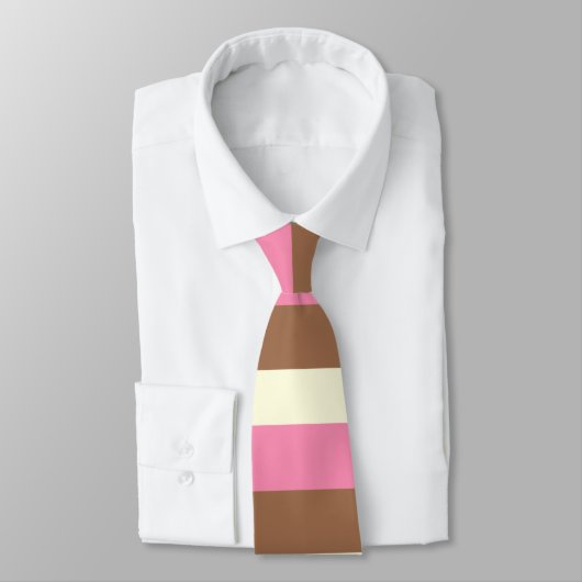 Creëer Your Ewn - Whimsical Neapolitan Stripes Stropdas (Gebonden)