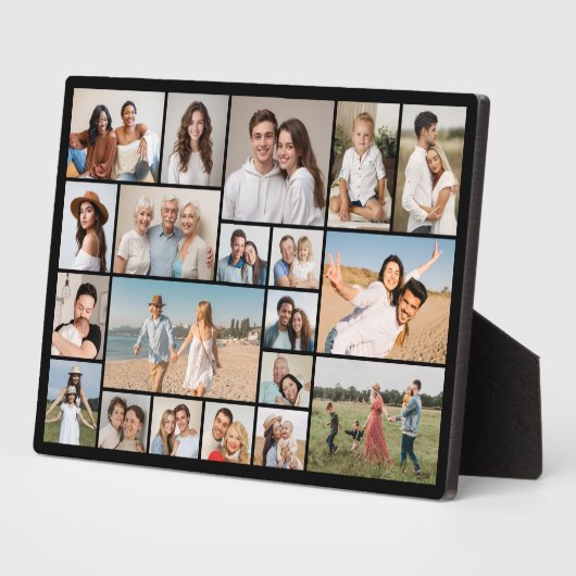 Creëer Your Own 20 Photo Collage Fotoplaat (Zijkant)