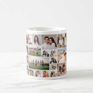 Creëer Your Own 20 Photo Collage Koffiemok