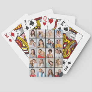 Creëer Your Own 20 Photo Collage Pokerkaarten