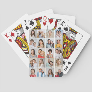 Creëer Your Own 20 Photo Collage Pokerkaarten