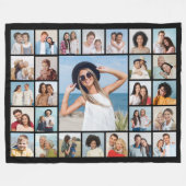 Creëer Your Own 27 Photo Collage Fleece Deken (Voorkant (Horizontaal))
