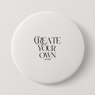 Creëer Your Own 3" grote ronde Button 7,6 Cm