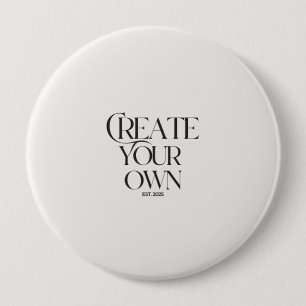 Creëer Your Own 4" grote ronde Button 4,0 Cm