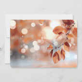 Creëer Your Own - Autumn Leaves Bokeh Save The Date (Achterkant)