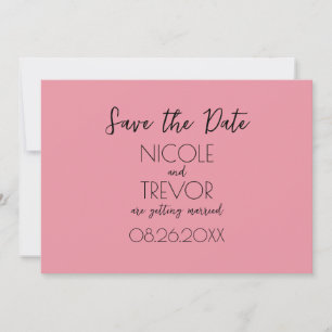 Creëer Your Own beroemd gemaakt door Plain Minimal Save The Date