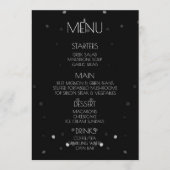 Creëer Your Own - Black Bokeh Menu (Voorkant)