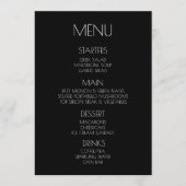 Creëer Your Own - Black Speckled Back Menu (Voorkant)