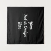 Creëer Your Own Black Tapestry Wandkleed (Voorkant (horizontaal))