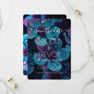 Creëer Your Own - Bold Flowers Closeup Save The Date