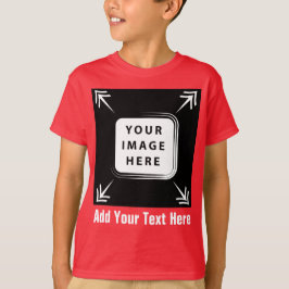 Creëer Your Own Boys T-Shirt Voeg Afbeelding Fotot