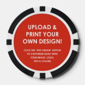 Creëer Your Own Custom (diverse kleuren) Poker Chips (Voorkant)