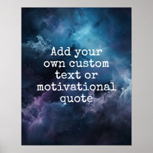 Creëer Your Own Custom Quote Poster - Galaxy Stars