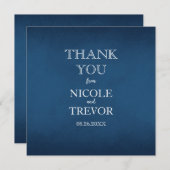 Creëer Your Own - Deepest Blue Bedankkaart (Voorkant / Achterkant)