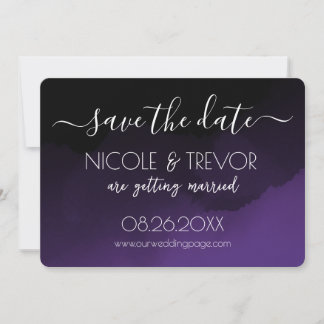 Creëer Your Own - Donker gekleurde Ombré Save The Date