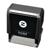 Creëer Your Own donkergrijs blauw gepersonaliseerd Zelfinktende Stempel (Product)