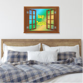 Creëer Your Own 🌿 Fake Window Uitzicht Canvas Afdruk (Insitu (Slaapkamer))
