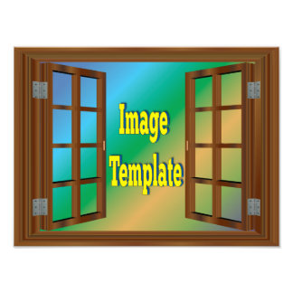 Creëer Your Own 🌿 Fake Window Uitzicht Foto Afdruk