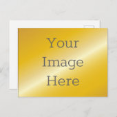 Creëer Your Own Faux Metallic 14k Gold Briefkaart (Voorkant / Achterkant)