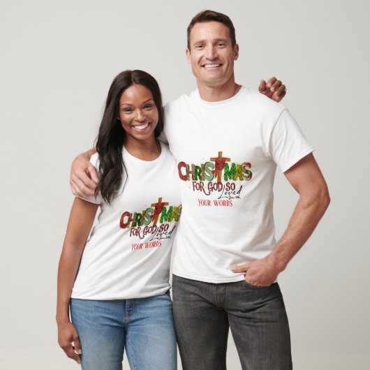 Creëer Your Own For God Zoo geliefd met Kerstmis T-shirt (Unisex)