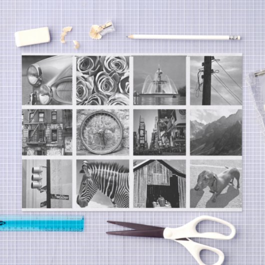 Creëer-your-own fotocollage tissuepapier (Craft)