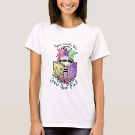Creëer Your Own Grow Your Mind Book Lover T-shirt
