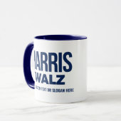 Creëer Your Own Harris Walz 2024 Mok (Voorkant links)