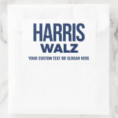 Creëer Your Own Harris Walz 2024 Rechthoekige Sticker (Tas)