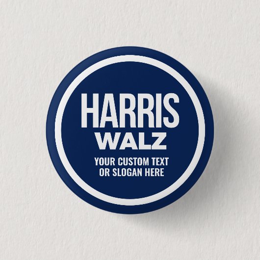 Creëer Your Own Harris Walz 2024 Ronde Button 3,2 Cm (Voorkant)