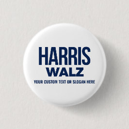 Creëer Your Own Harris Walz 2024 Ronde Button 3,2 Cm