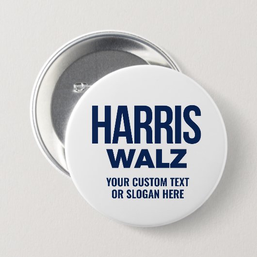 Creëer Your Own Harris Walz 2024 Ronde Button 7,6 Cm (Voorkant /achterkant)