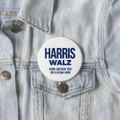 Creëer Your Own Harris Walz 2024 Ronde Button 7,6 Cm (In situ)
