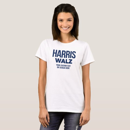 Creëer Your Own Harris Walz 2024 T-shirt (Voorkant volledig)