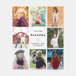Creëer Your Own Love You Grootouder Fotocollage Fleece Deken