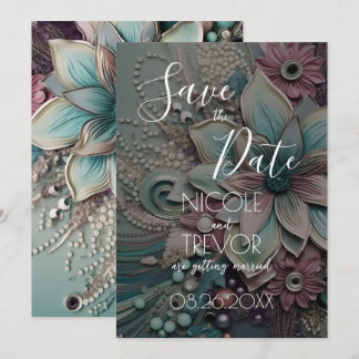 Creëer Your Own - Luxe Shabby Chic Papieren Bloeme Save The Date