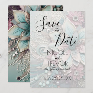 Creëer Your Own - Luxe Shabby Chic Papieren Bloeme Save The Date