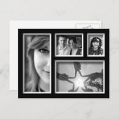 Creëer-Your-Own Photo Collage Briefkaart (Voorkant / Achterkant)