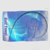 Creëer Your Own Signature Golf Towels Golfhanddoek (Horizontaal)