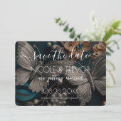 Creëer Your Own - Steampunk  Butterfly Save The Date (Staand voorkant)
