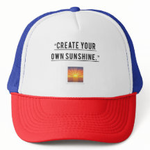 Creëer Your Own Sunshine Trucker Hat – Motivati pe