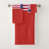 Creëer Your Own USA Hope Flag Kleuren Badhanddoek Bad Handdoek (Insitu)