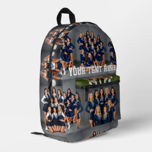 "creëer your own" uw afbeelding hier cheerleading bedrukte rugzak