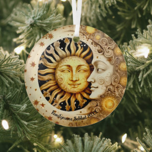 Creëer Your Own Victoriaanse Steampunk Sun & Moon Glas Ornament