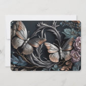 Creëer Your Own -  vlinder Save The Date (Achterkant)